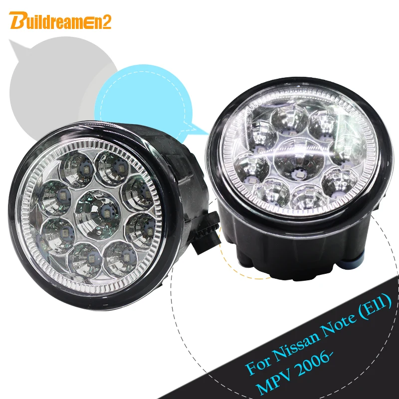 

Светодиодные противотуманные фары для Nissan Note (E11) MPV 2006- 1 пара H8 H11 синие желтые белые