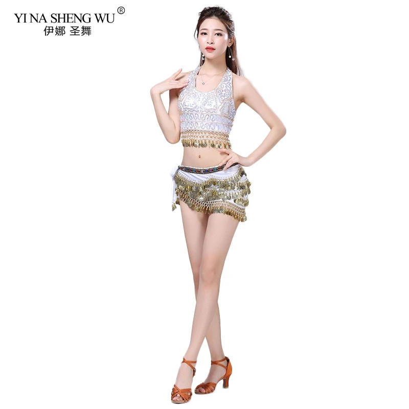 Одежда для танца живота взрослых костюм с блестками выступлений сексуальный