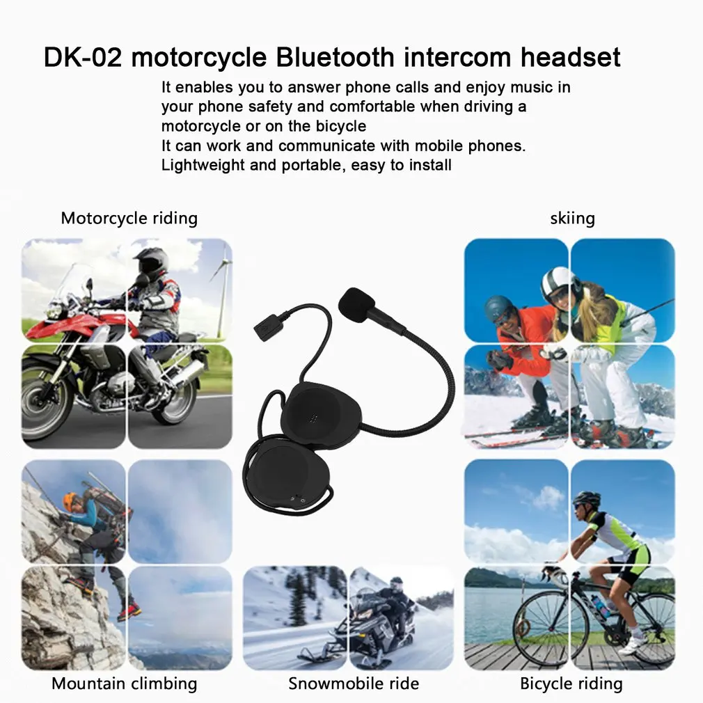 Универсальный мотоциклетный Интерком аудио музыкальный шлем гарнитура вызов