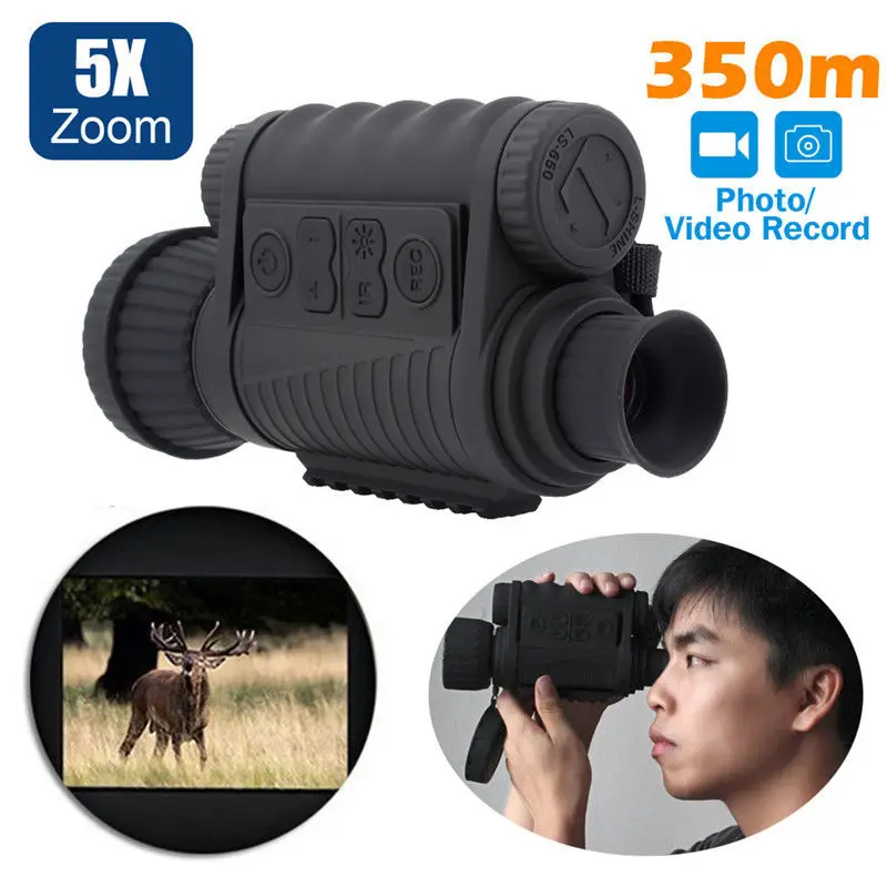 LS 650 6X50 720P 350 м Диапазон Инфракрасный взгляд ночного видения Goggle монокулярное