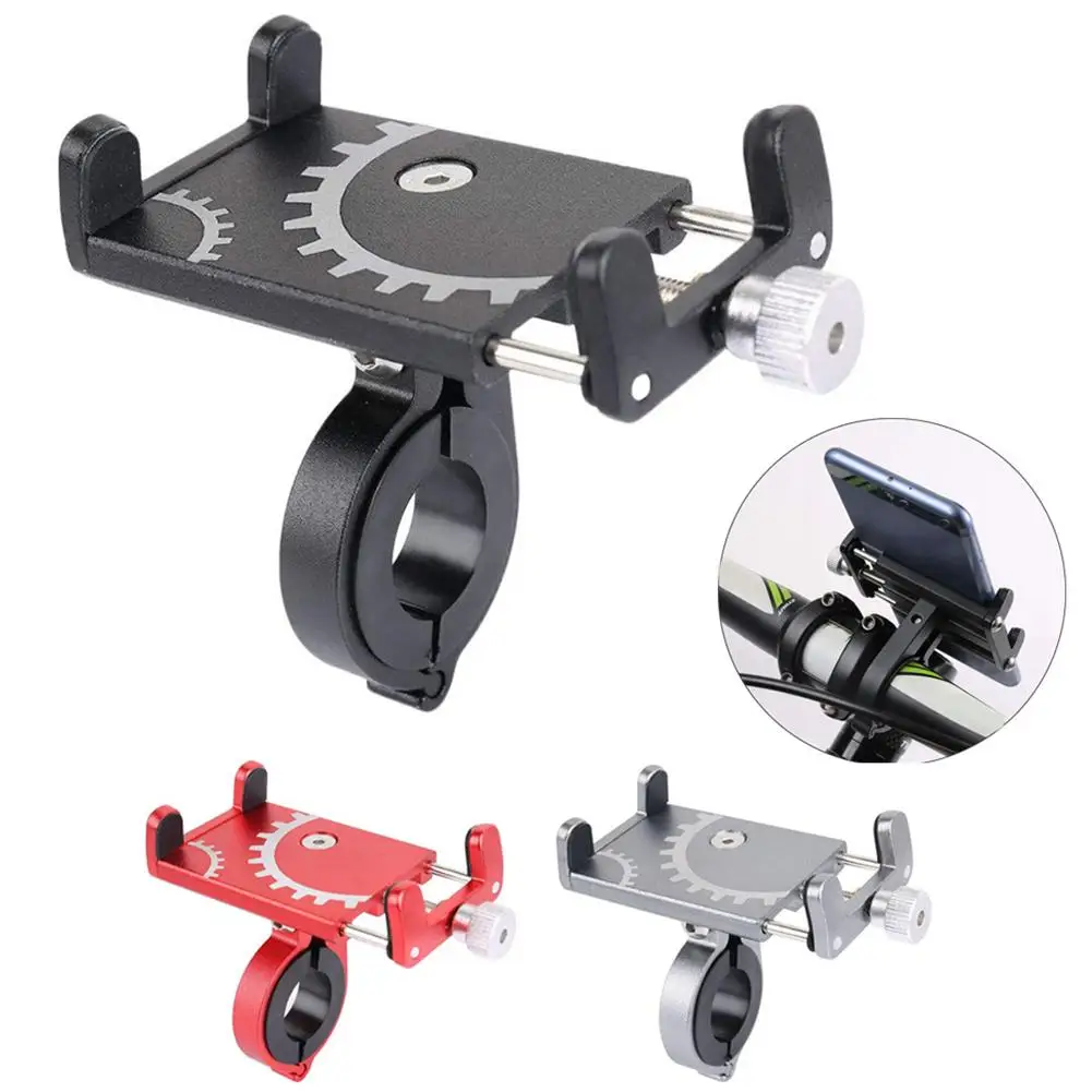 

Motorcycle Bicycle Scooter Mobile Phone GPS Handlebar Clip Bracket Stand Holder Convenient Durable Anti-slip Phone Holder