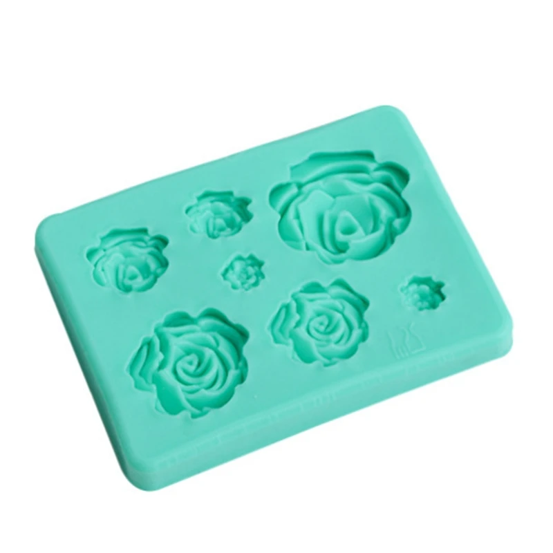 

3D Rose Flower Shape Silicone Soap Mold Form Chocolate Cake Mold Handmade Diy Ca