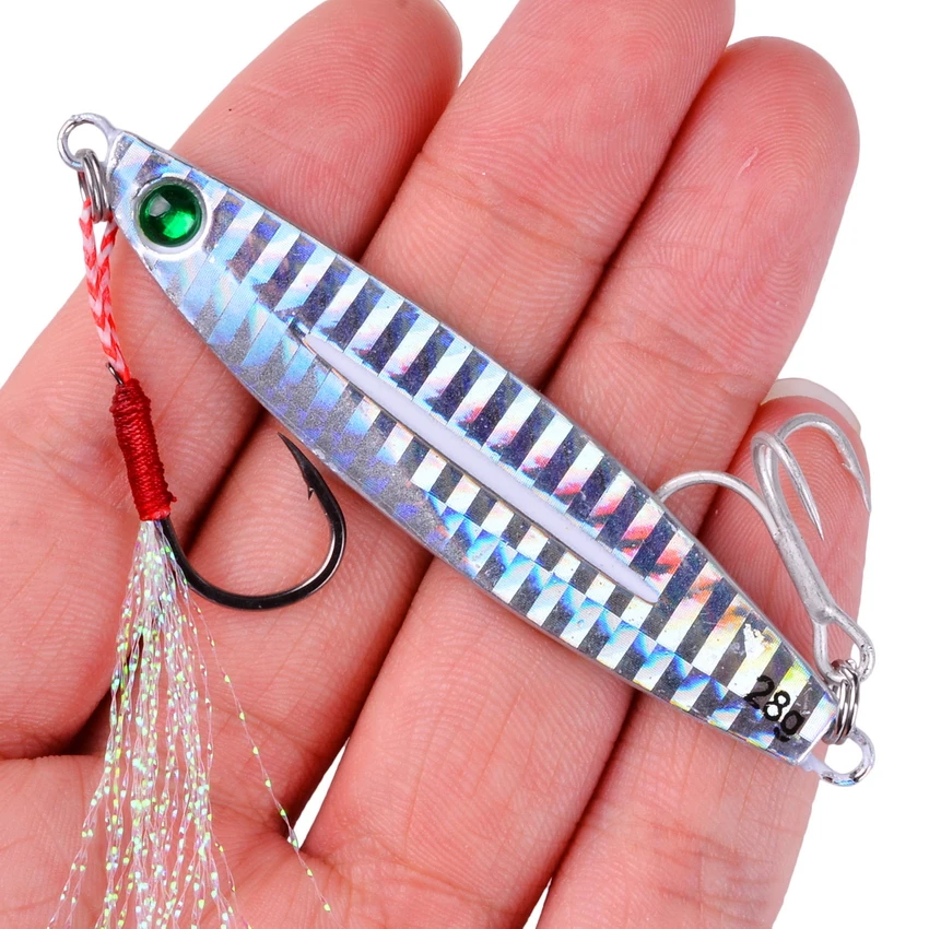 

2021 Metal Jig Fishing Lure Weights 7g-40g Trolling Hard Bait Bass Fishing Bait Tackle Trout Jigging Lure Jigs Saltwater Lures