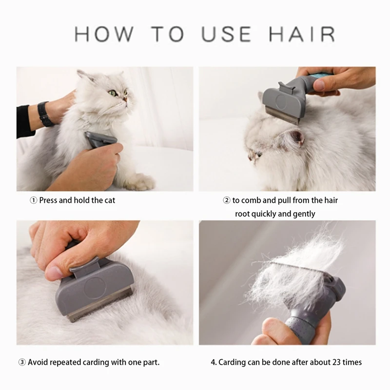 

Pet Cat Comb,Self Cleaning Brush for Dogs,Quality Hair Removal Comb