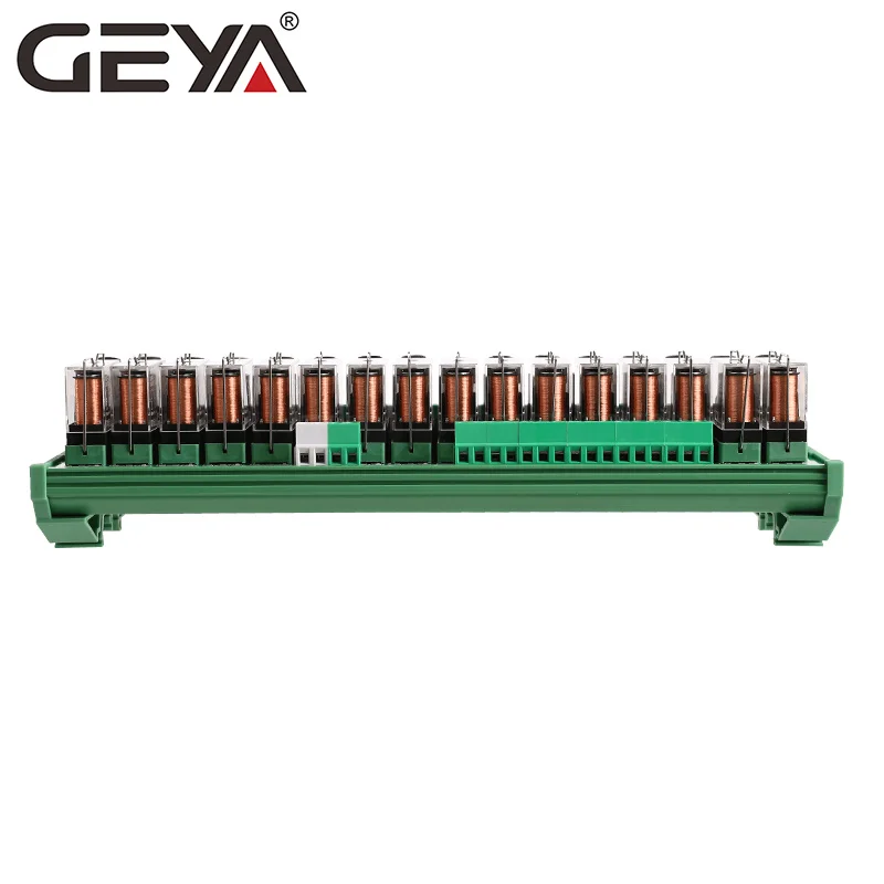 GEYA NGG2R 16 каналов Omron Реле модуль с предохранителем 12VDC 24VDC реле ПЛК 1NO1NC|Реле| |