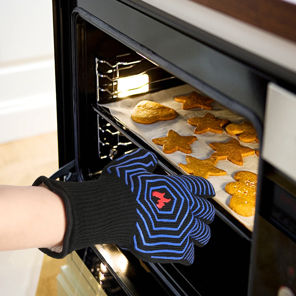 Перчатки для барбекю перчатки духовки 500 ~ 800 ℃ экстремальные термостойкие