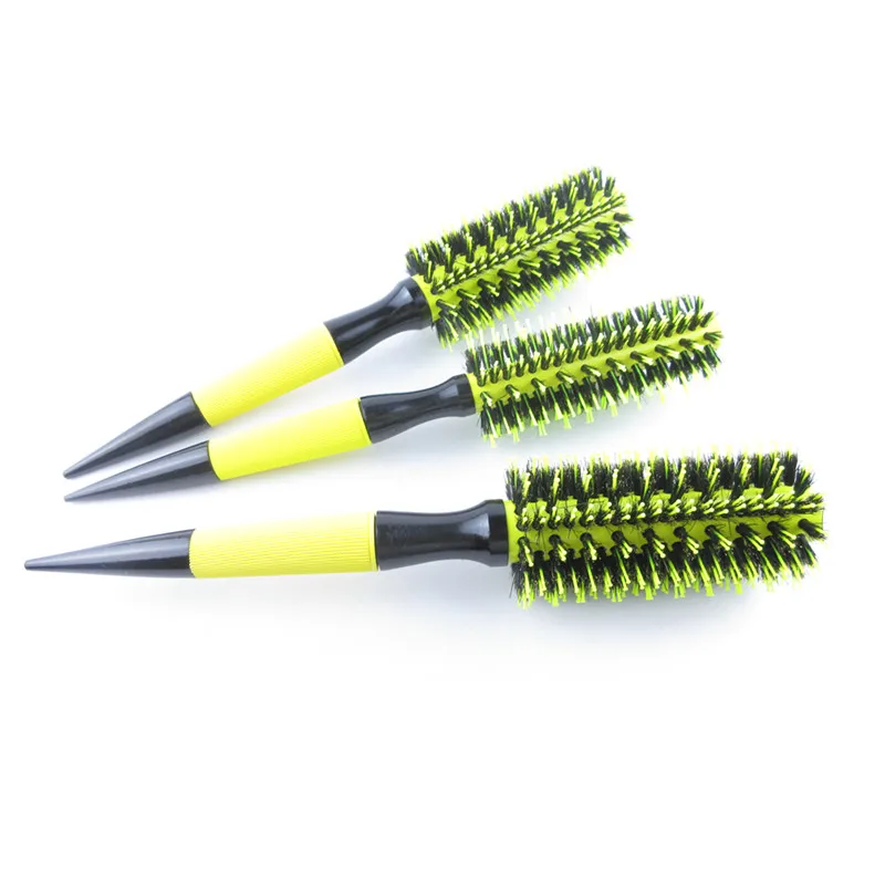 1/6 шт. деревянная круглая расческа для волос с щетиной кабана | Красота и здоровье