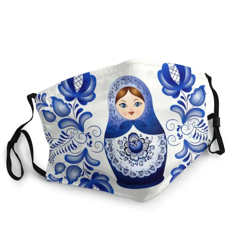 Маска для лица с изображением матрешки Пылезащитная защитный респиратор|Мужские