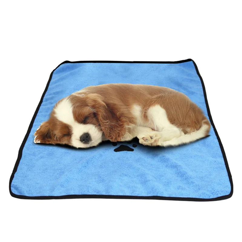 Super Dry Pet Towel Absorbent Quick-drying Machine Washable Bag Cleaning Dog Multi-purpose |
