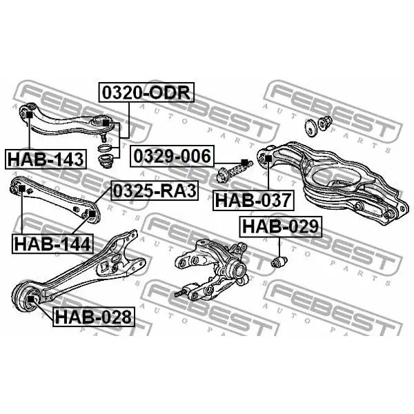 Тяга задняя поперечная HONDA ODYSSEY II (RHD) RA6/RA7/RA8/RA9 19 | Автомобили и мотоциклы