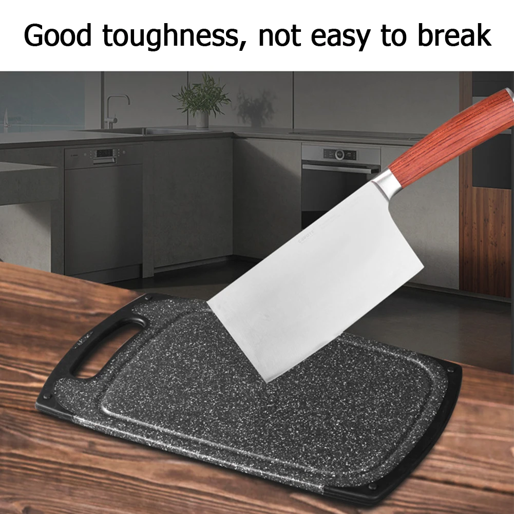 Антибактериальная разделочная доска из полипропилена имитация мрамора для