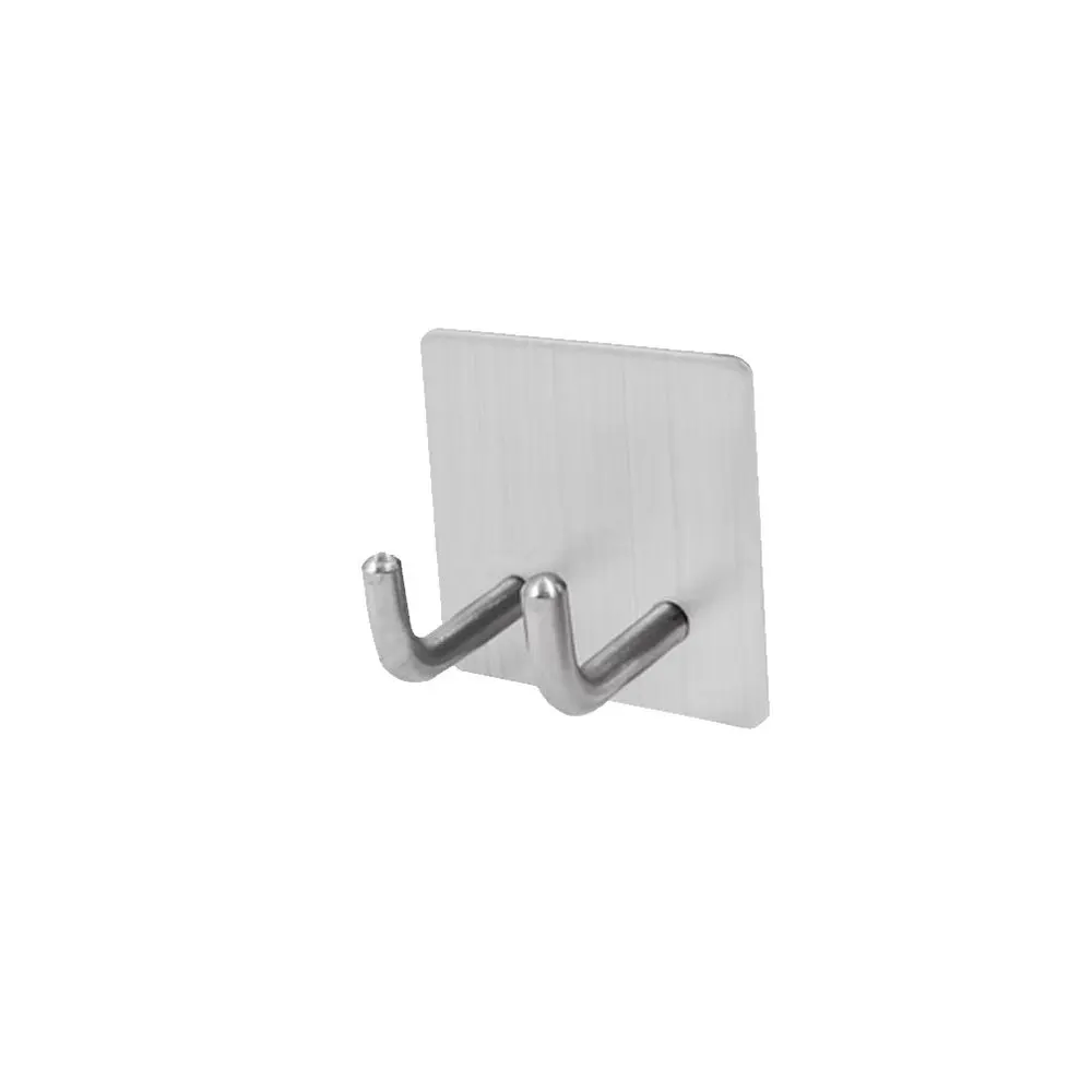 

2Pcs Stainless Steel Razor Hooks Multi-use Wall Hooks Sturdy Hanging Hooks Household Hook for Home Shop