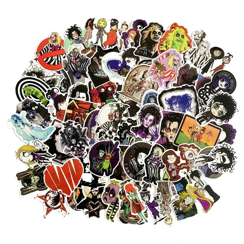 

10/30/50 PCS Horror Monster Series Character Graffiti Cartoon Animation Notebook Car Fridge Waterproof Sticker Wholesale