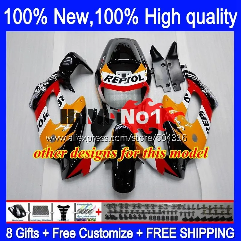 Обтекатели SuperHawk для HONDA VTR1000F 1997 1998 1999 2000 2001 117MC.57 VTR 1000 F 1000F VTR1000 белый красный
