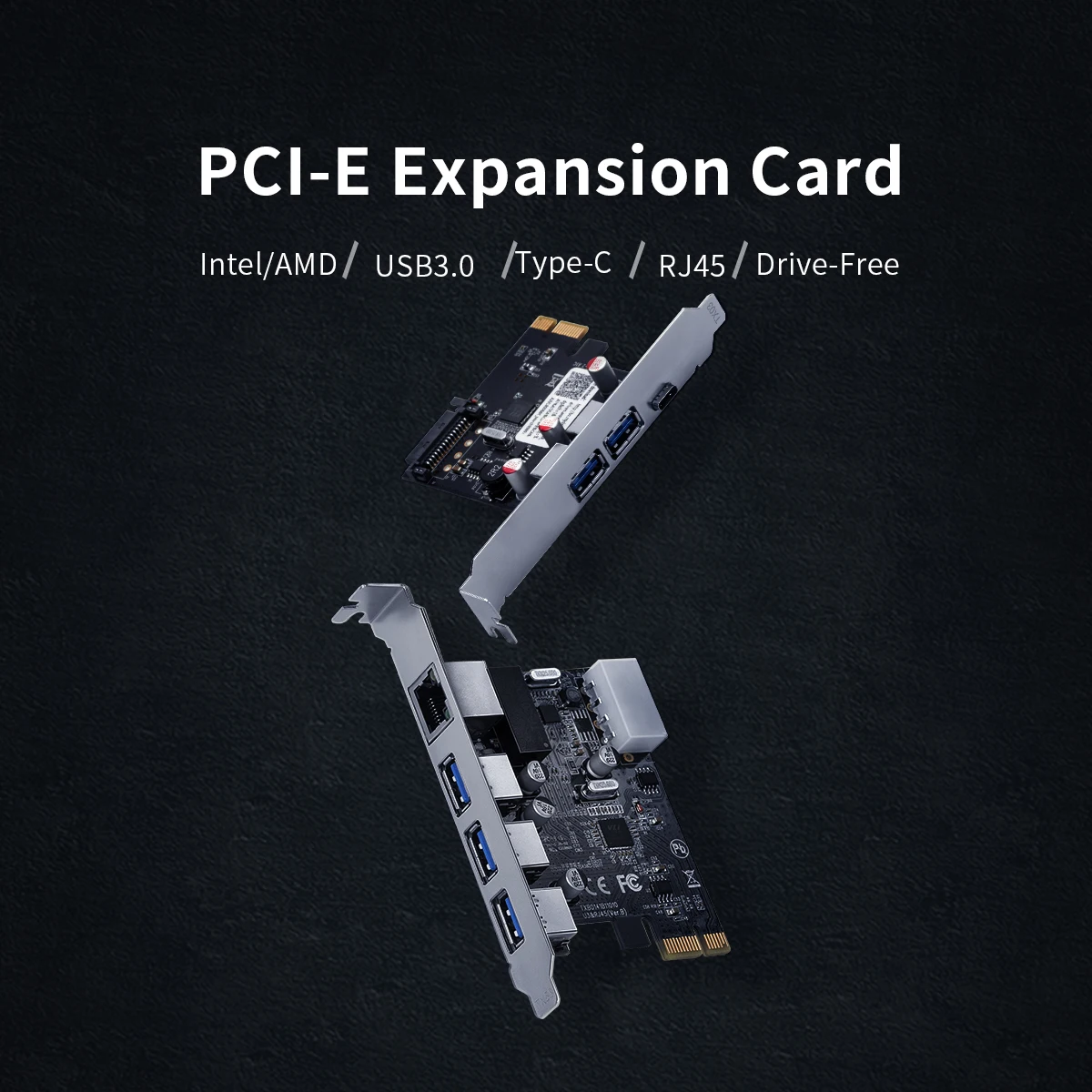 ORICO USB3.0 PCI Express Expansion Card Type-c Port Gigabit Network Rj45 for Mac Windows Linux | Компьютеры и офис