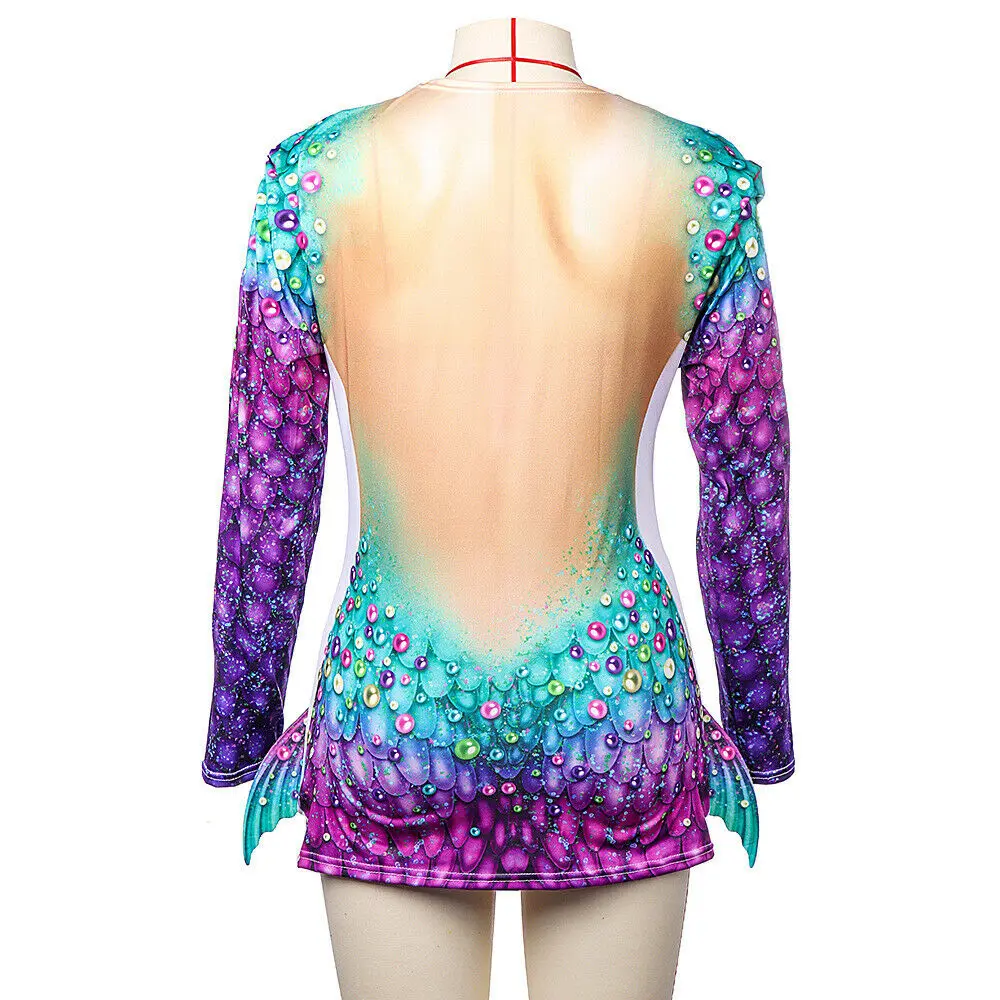 Лучшие костюмы Русалочки новинка женские косплей модные синие фиолетовые с