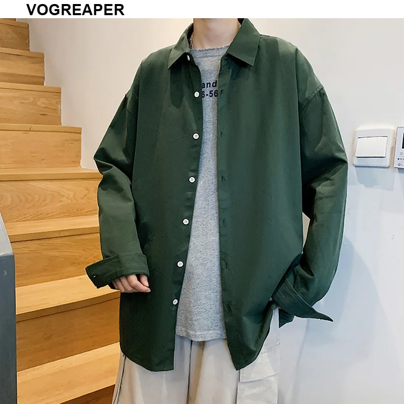 Рубашка мужская на пуговицах 100% хлопок Повседневная блуза с длинными рукавами