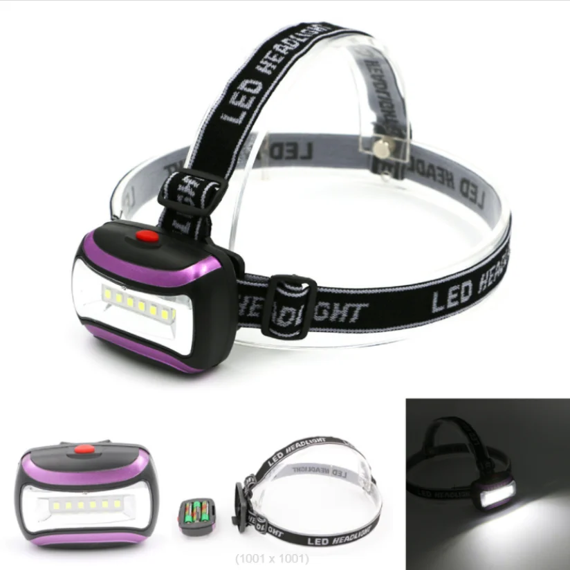 

Портативный Миниатюрный светодиодный налобный фонарь, 3 режима, головсветильник свет, фонарь для нарусветильник освещения, повязка на голо...