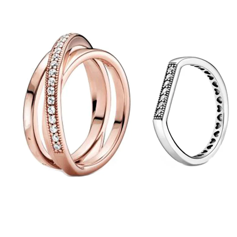 Предварительно осень 2021 новый 925 пробы Серебряное кольцо Подпись кроссовер более