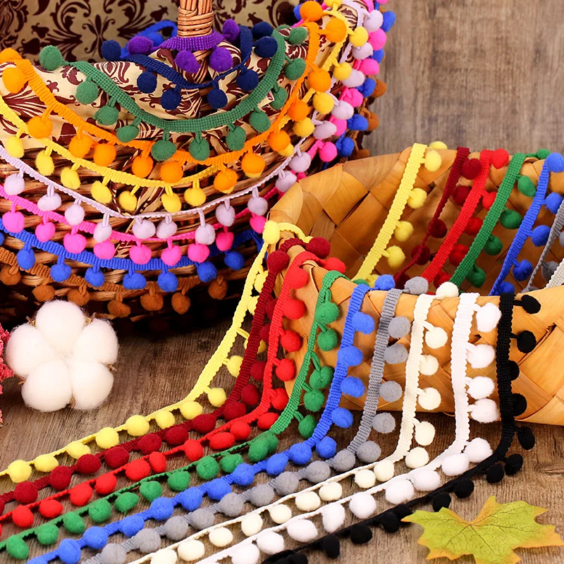 5 ярдов 12 мм помпон с отделкой мини жемчужный аксессуары для шитья|Принадлежности