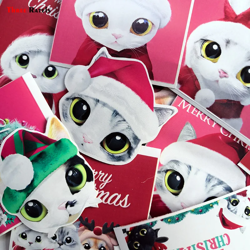 Три Ratels ПВХ водонепроницаемые рождественские милые собаки и кошки для детей