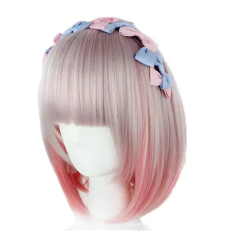 Сексуальное нижнее белье с воздушной челкой короткие прямые милые розовые