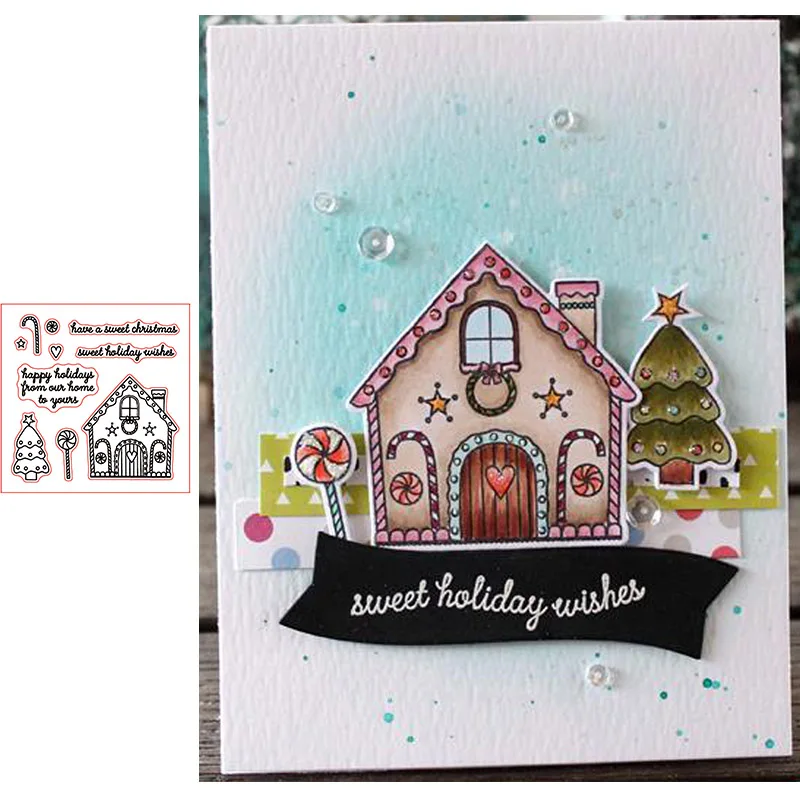 Рождественский Декор для дома печать прозрачный силиконовый штамп/печать сделай