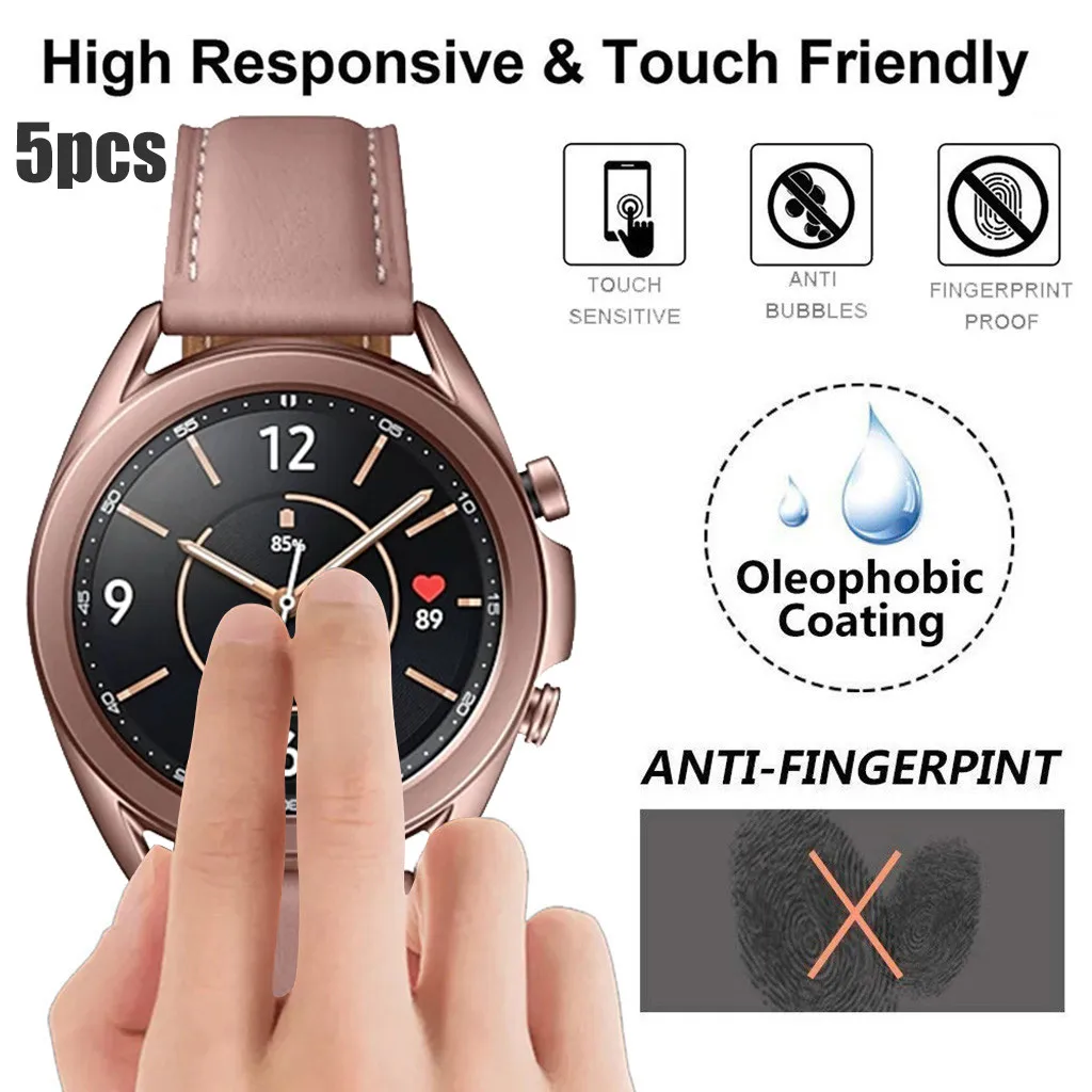 1/3/5 шт. гидрогелевое Защитное стекло для Samsung Galaxy Watch 3 45 мм прозрачная защитная