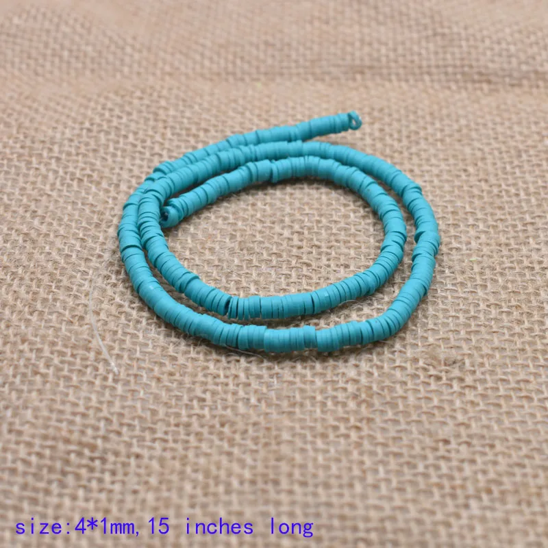 10-4mm 4x1 мм, плоские круглые бусины ручной работы круглая Полимерная глина Fimo чипованный диск свободные бусины для DIY для изготовления украшений ожерелья браслет Поиск - Цвет: 10-4mm