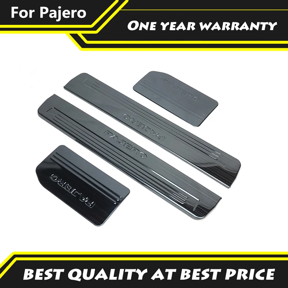 Stainless Steel Welcome Pedal Decorative Cover Fit For Mitsubishi PAJERO 2007-2019 V93V95V97 Car Protection Accessories Stainless Steel Welcome Pedal Decorative Cover Fit For Mitsubishi PAJERO 2007-2019 V93V95V97 Car Protection Accessories