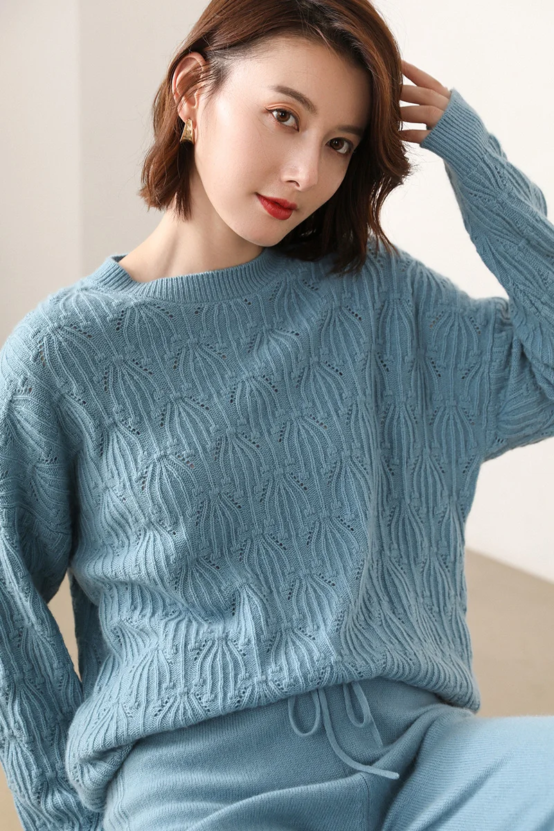 2019 новые зимние женские свитера 100% коза кашемир высокого качества Женский свитер