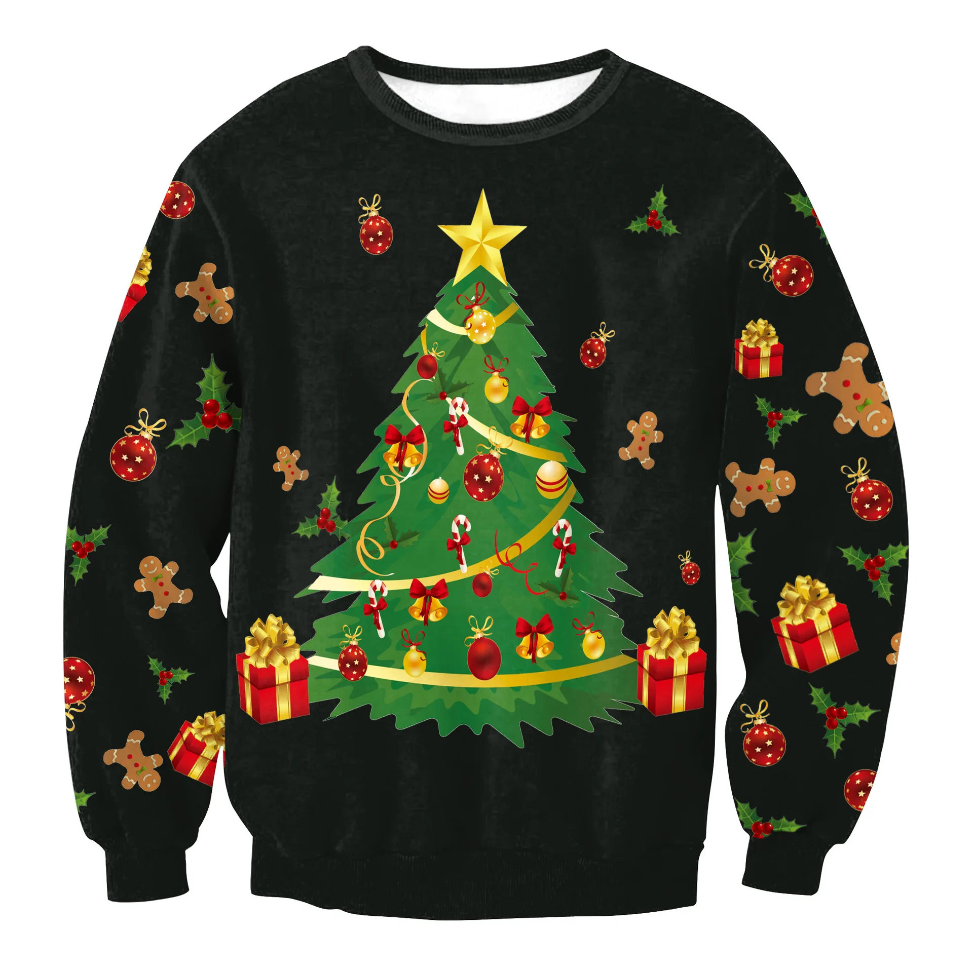 Funny Christmas Santa Sweatshirt Printed men/women Crewneck Ugly Christmas Sweat Shirt Clothing 3d Graphics Autumn Winter