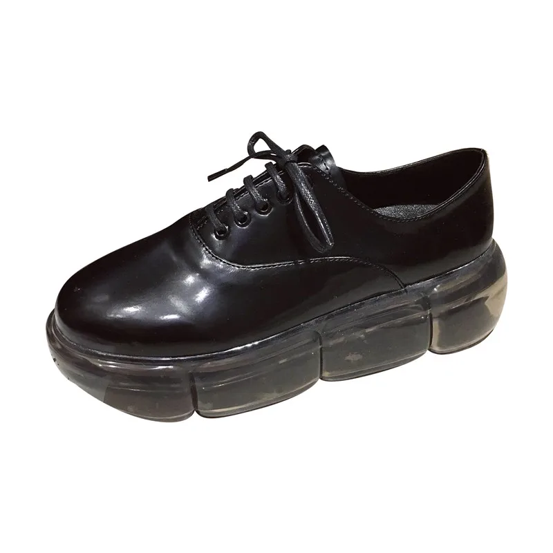 2019 дизайнерские женские комфортные Туфли с круглым носком туфли на толстой