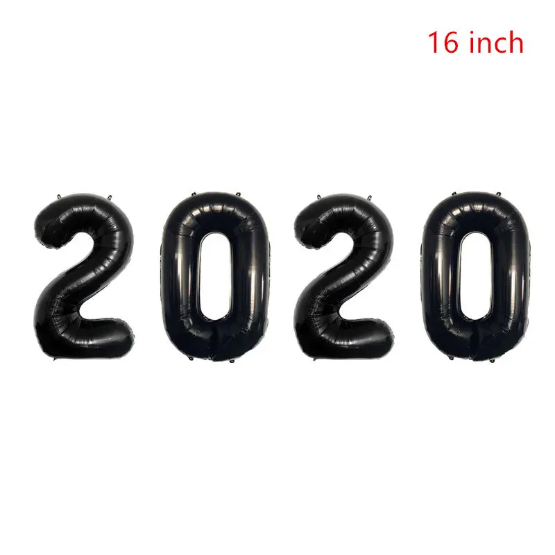 16inch black Новогодние фольгированные шары, бутылка, радужные шары, новогодние украшения, черная звезда, испанский год, вечерние гелиевые шары - Цвет: 16inch black