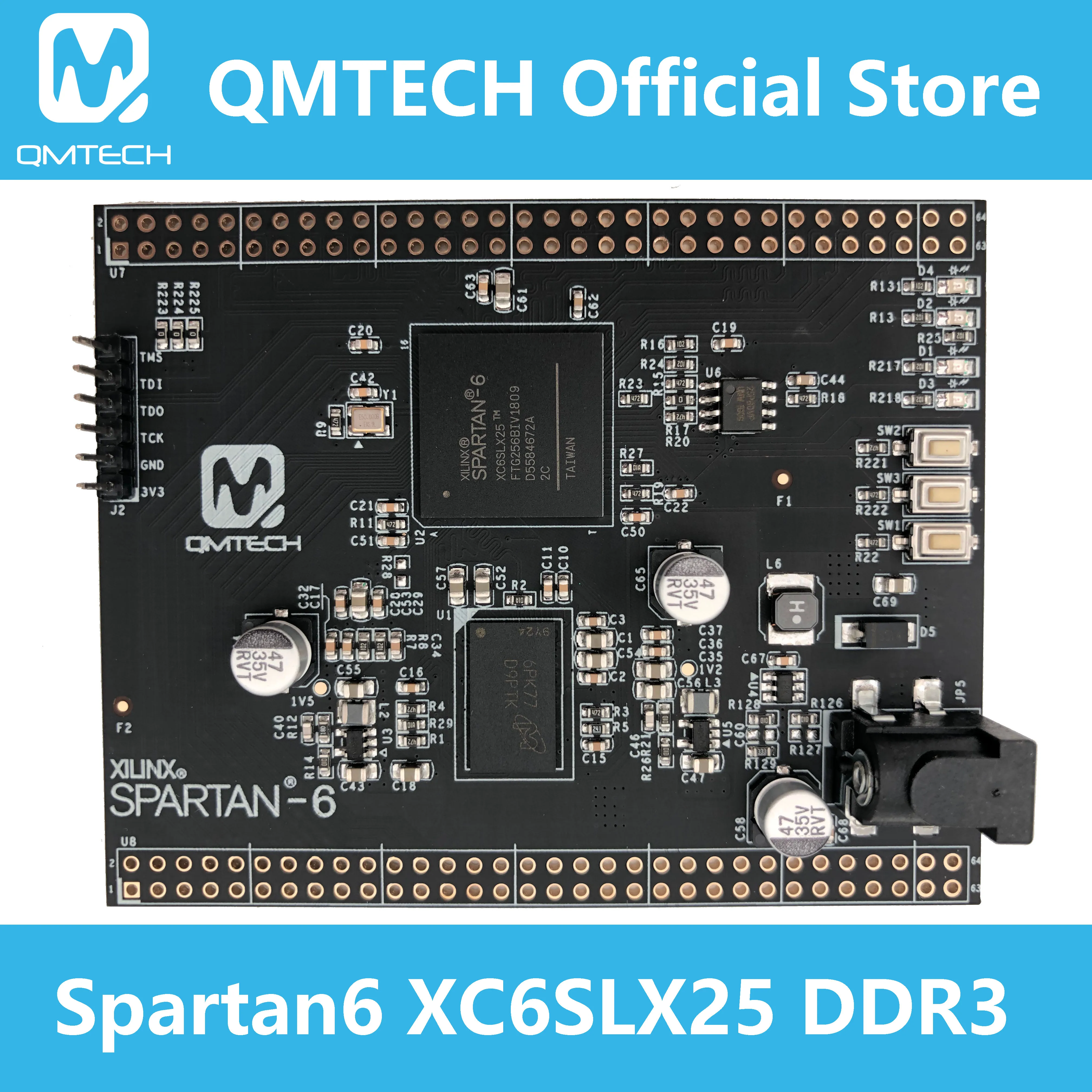 QMTECH Xilinx FPGA Spartan6 XC6SLX25 Spartan 6 ядерная плата DDR3 256 Мб|Аксессуары для демонстрационных