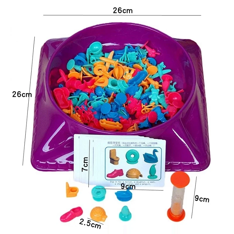 1-2 Players Treasure Hunting Board Game Training Logical Color Thinking Shape Early Educational Family Party Toys For Children | Игрушки и