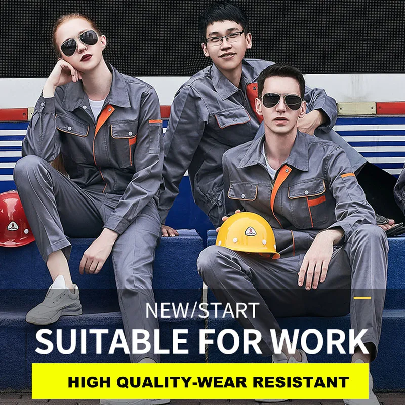 Мужская и женская Спецодежда костюм куртка штаны рабочая одежда износостойкая