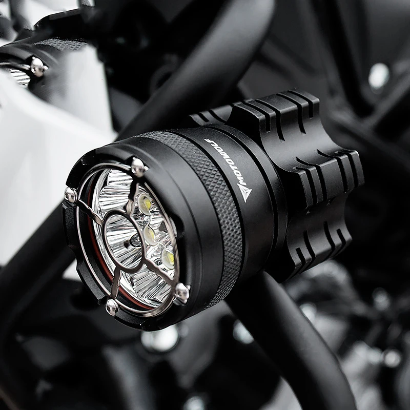 Светодиодные мото rcycle фары все алюминиевые корпуса 6/9 бусинки мото светодиодные лампы Мощная Вспышка мото крест прожектор для moto rcycle путешествия
