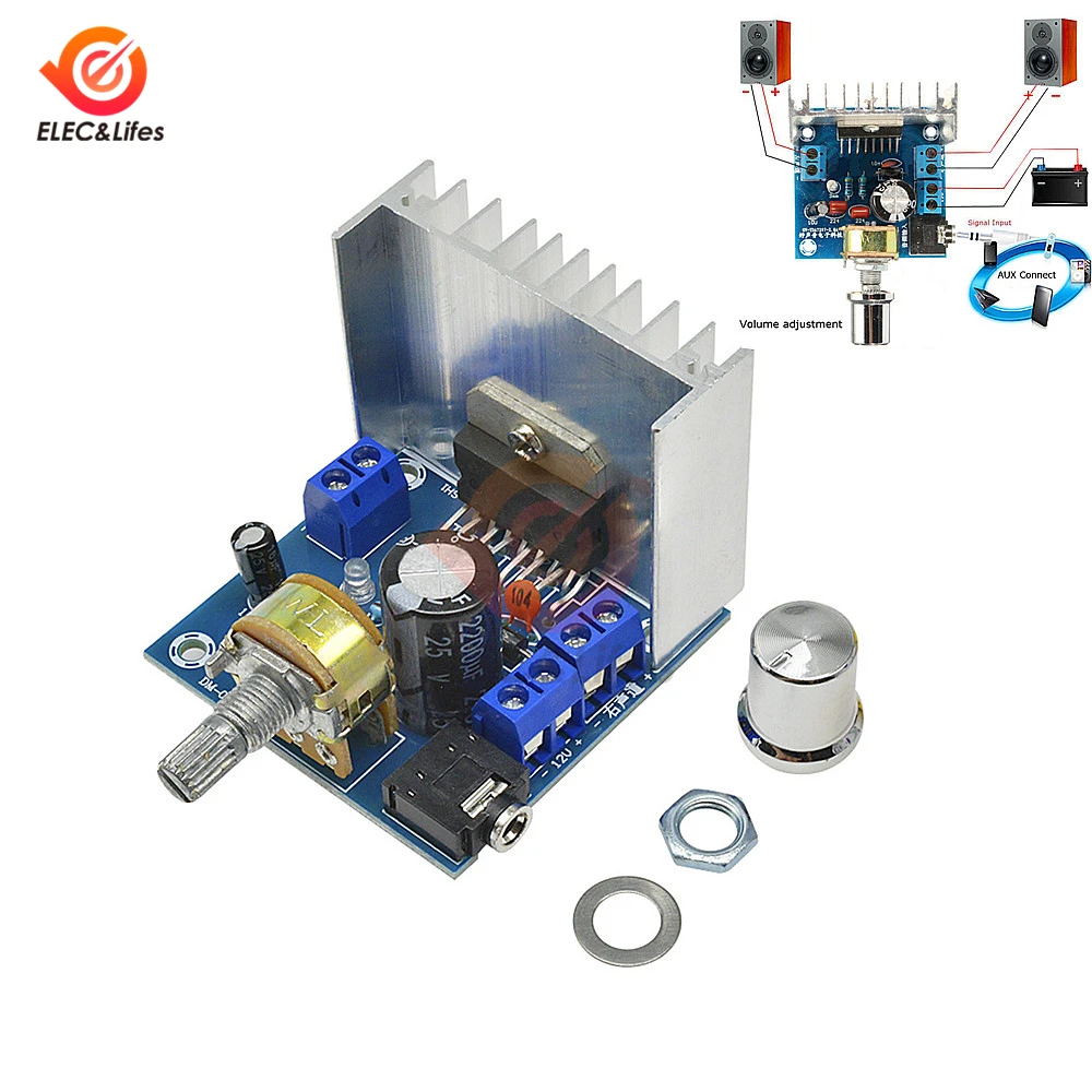 DC 12V TDA7297 B тип цифровой аудио усилитель плата AC/DC 2x15W DIY двухканальный стерео