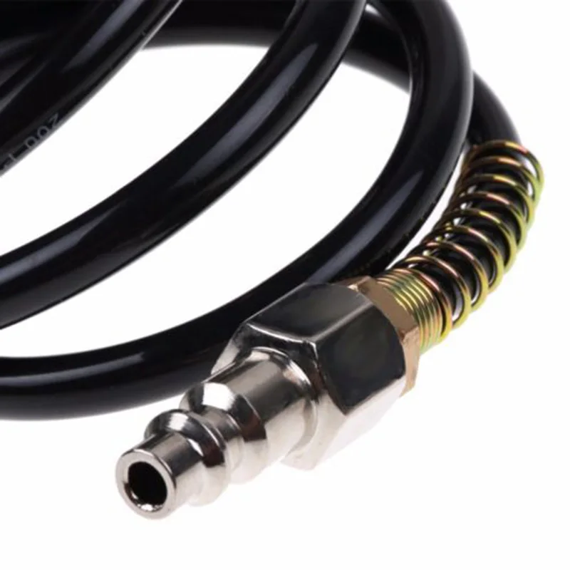 

Use 1/4 Air Hose Fitting Coil Pneumatic Compressor W/ Quick Coupler Tube I1