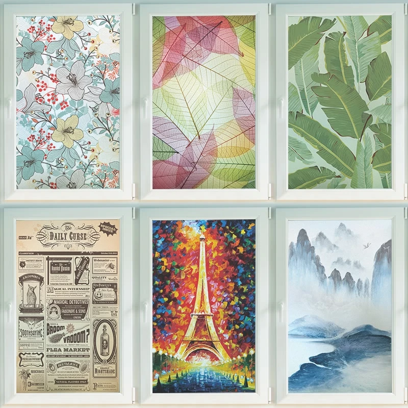 Стеклянная пленка индивидуального размера Электростатическая декоративная для