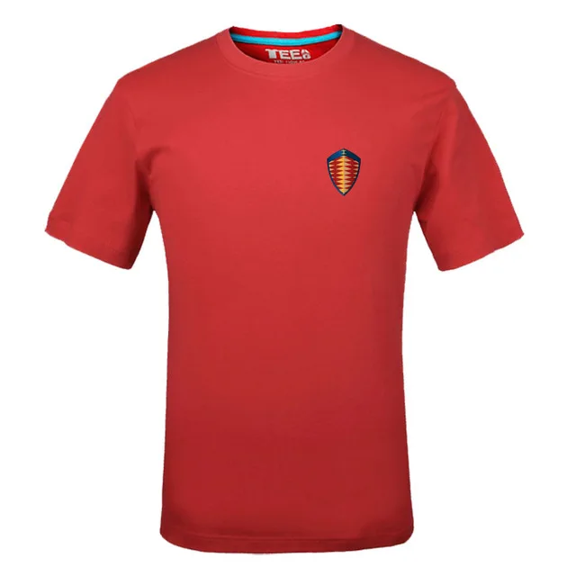 Футболка с логотипом Koenigsegg модная футболка круглым вырезом и буквенным принтом