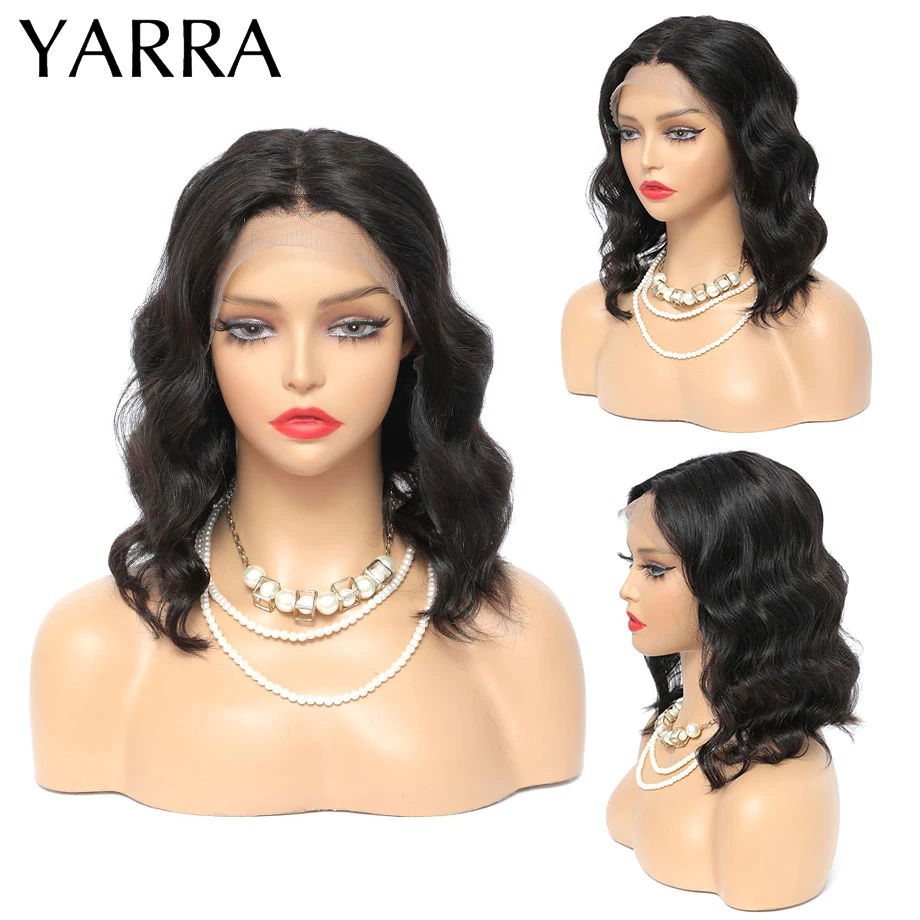 

Бразильский парик с волнистыми волосами, 13x4, парики из человеческих волос на сетке спереди для черных женщин, предварительно выщипанные пар...