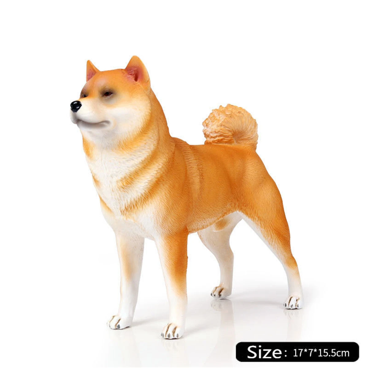 Шиба ину имитация собаки фигурка животного модель коллектора игрушек Декор