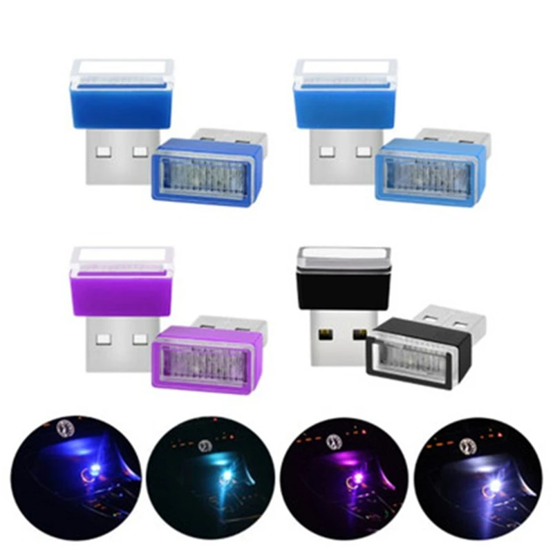 

Mini USB 7 Colors Optional LED Car Interior Jewelry Neon Lights Decorative Atmosphere Lamp