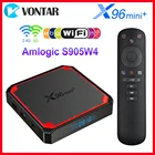 ТВ-приставка VONTAR X96 Mini Plus, Android 9, Amlogic S905W4, четырехъядерный процессор, Двойной Wi-Fi, 4K, Поддержка Google Voice, X96 Mini plus