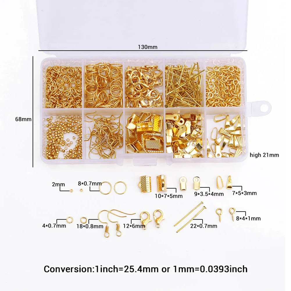 

Earring Making Kit with Jump Rings Clasps Lobster Clips Tweezers Pliers Wires Jewelry Making Supplies with Case