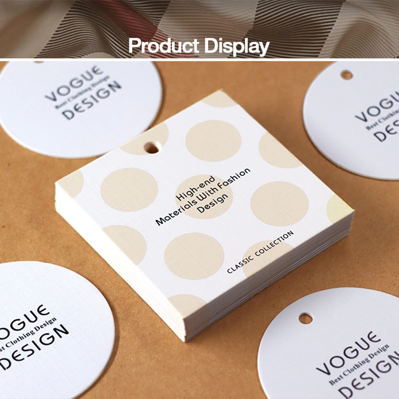 1000 комплектов бумажные бирки на заказ ценники для одежды подвесные