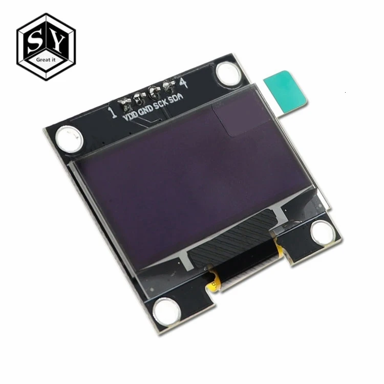 1,3 дюймовый oled IIC Серийный белый OLED дисплей модуль 128X64 IEC SSD1306 12864 плата с ЖК-экраном VDD GND SCK SDA для Arduino черный