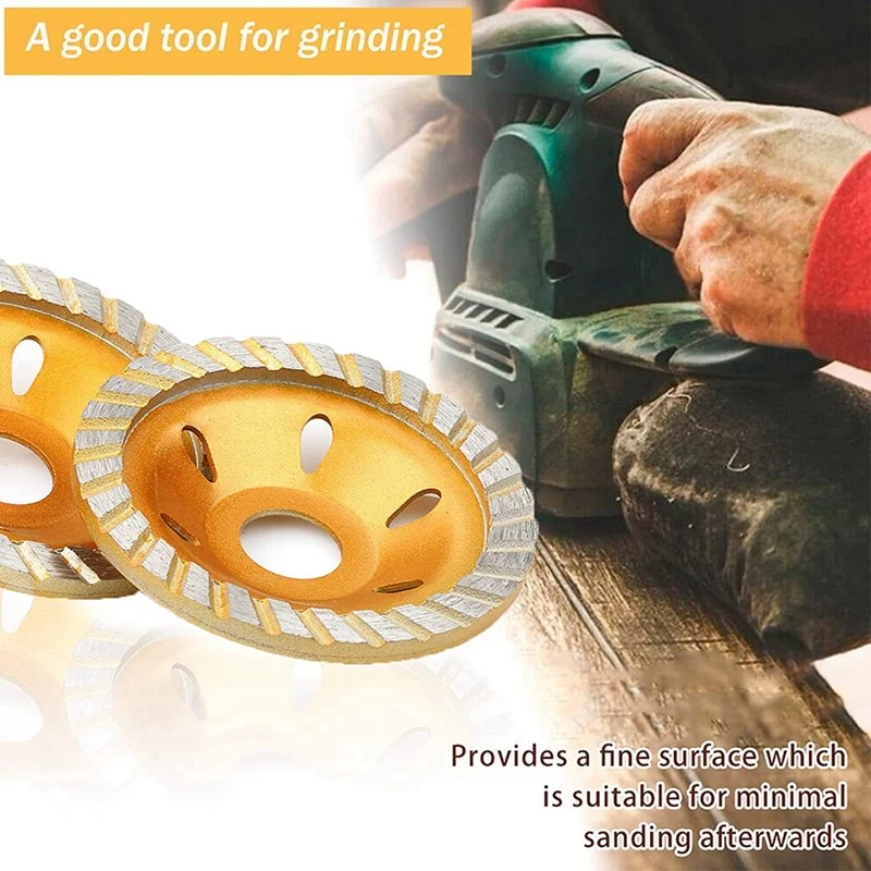 Diamond Grinding Cup Wheel Concrete Disc Duty Turbo Row Angle Grinder Dresser For Granite Marble | Инструменты